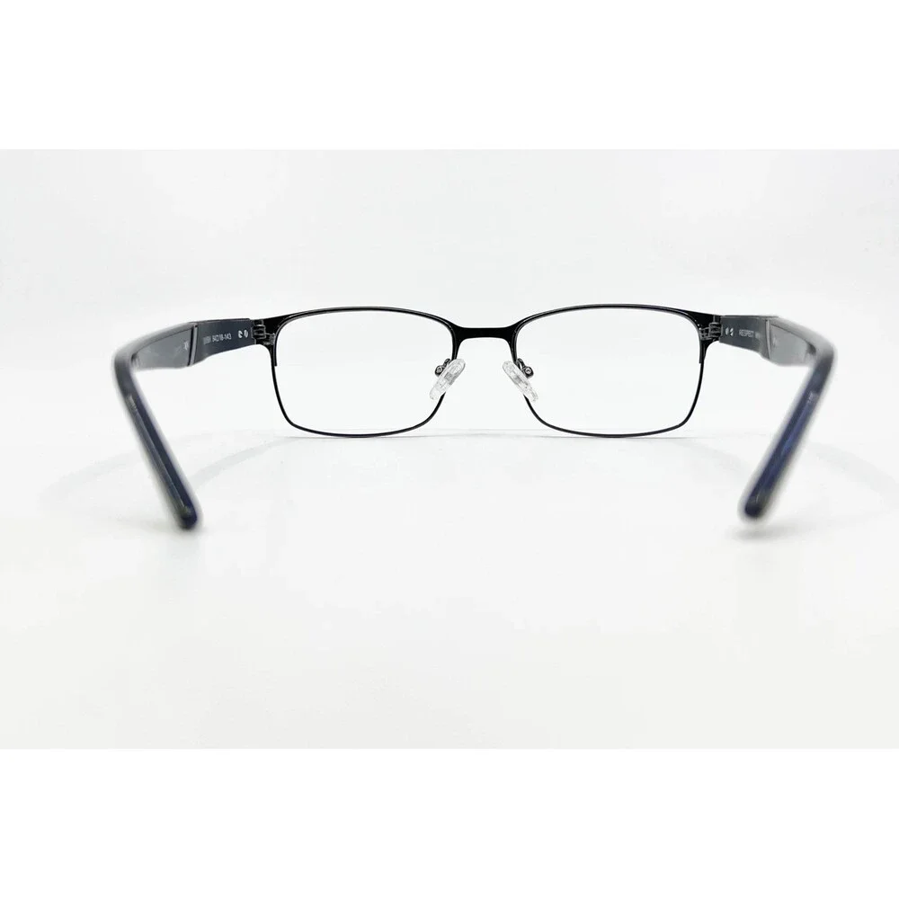 Respect Eyeglasses Gunmetal Black Rectangular Frames 54-18-143 66619797 54mm